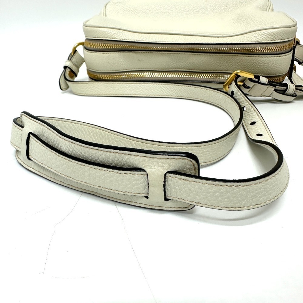 PRADA White Leather Pochette Shoulder Bag - Picture 6 of 14
